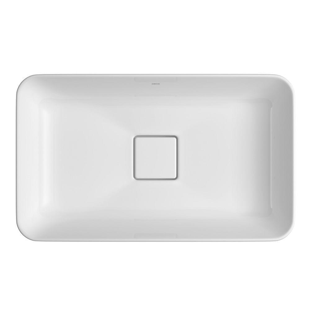 Cuba De Sobrepor Retangular Deca Slim 50cm Branco L.23050.17 - 2