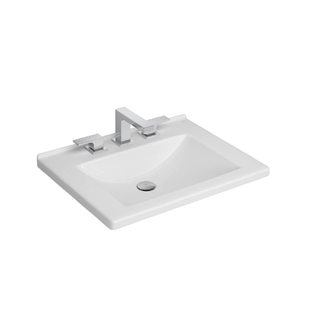 Cuba De Sobrepor Com Mesa Deca Branca 57x46cm L.940.17 - 2