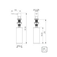 Dosador Sabão 500ml Tramontina Aço Inox Rose Gold 94517404 - 5