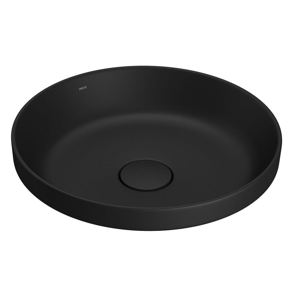 Cuba Sobrepor Redonda Deca Slim 40cm Ebano Fosco L.22040.94 - 1