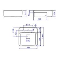 Cuba Semiencaixe Quadrada 40cm Deca Barbante L.61040.m.26 - 8