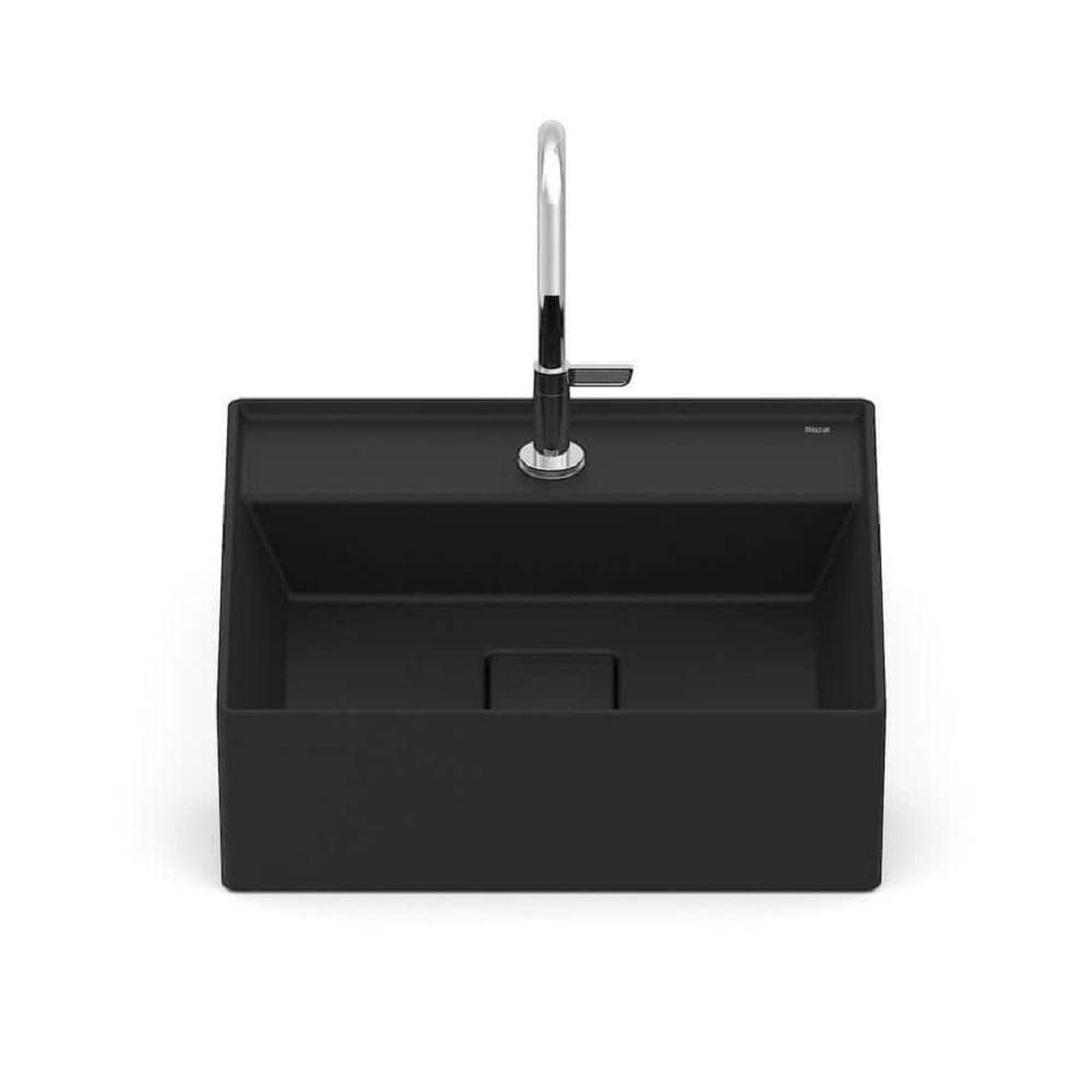 Cuba Semi Enc 40x40cm Roca T10 Terra Matte Black A32722p080 - 4