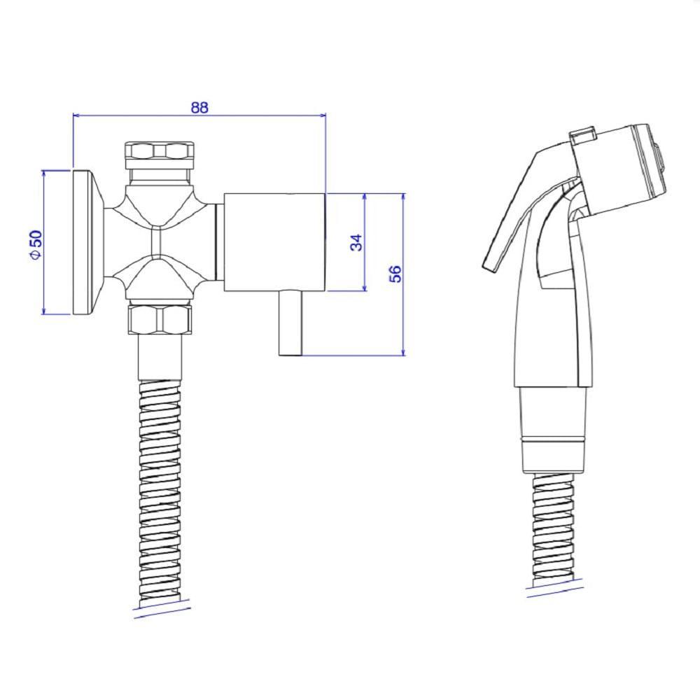 Ducha Higienica Deca Link C/reg Gatilho Br 1984.c.act.lnk.br - 2