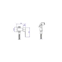 Ducha Higienica Deca Level Red Gold 1984.gl26.act.rd - 2