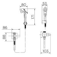 Ducha Higienica Com Registro E Der. Docolstillo Cr 00823706 - 2