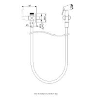 Ducha Higienica Com Derivação Perflex Mais Pt Fosco 10307824 - 2
