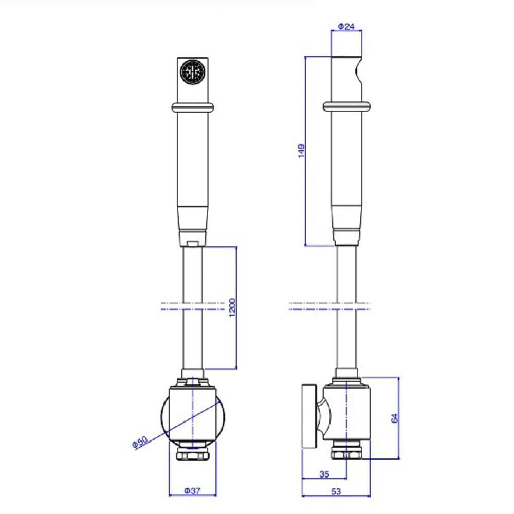 Ducha Higienica com Der. Deca Universal Bl Mt 1948.bl.act.mt - 2