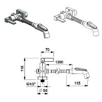 Ducha Higienica Celite Elite C/ Derivacao Cromado B5007c8crb - 2