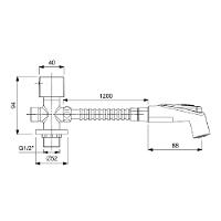 Ducha Higienica Celite Basic Plus C/ Derivação Cr B5003cbcrb - 2