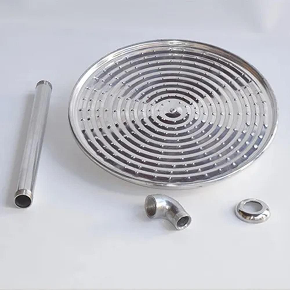 Ducha Cascata Aluminio Polido 8cm Cromada 2035 - 2