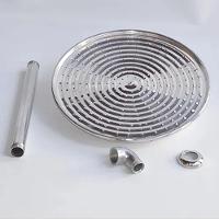 Ducha Cascata Aluminio Polido 8cm Cromada 2035 - 2