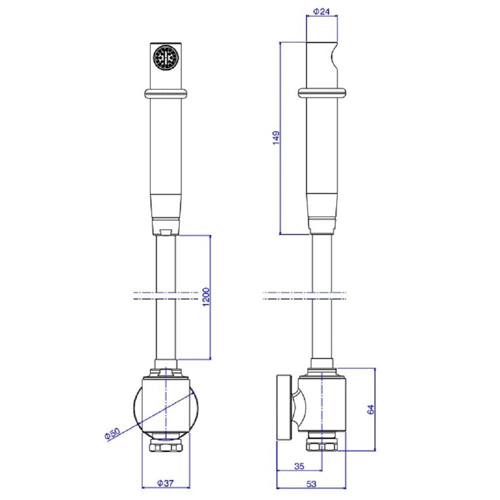 Ducha Higienica C Der Deca Universal Red Gold 1948.gl.act.rd - 3