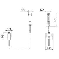 Ducha Higiênica Registro e Derivação Docol New Edge 00925606 - 5