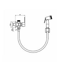 Ducha Higienica Perflex Led 1984 C76 Com Derivação 10308710 - 2
