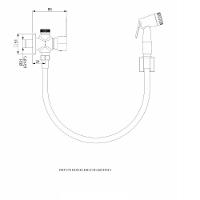 Ducha Higienica Perflex Led C/derivação Preto Fosco 10308724 - 2