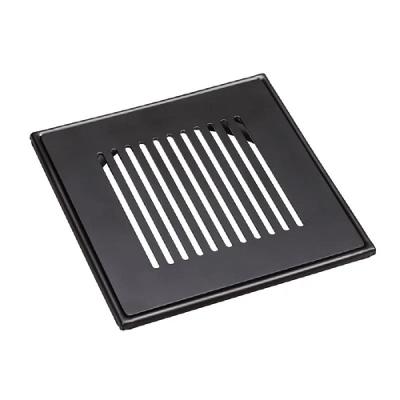 Grelha C/ Base Invinox 10 X10 Listras Black Matte 4006/1.bm.c