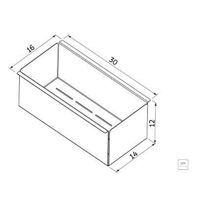 Escorredor Inox Tramontina 30cm Profundo Acetinado 94534021