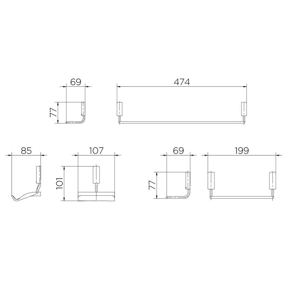 Kit Acessorios De Banheiro Docol Idea Cr 5 Peças 00586306 - 3