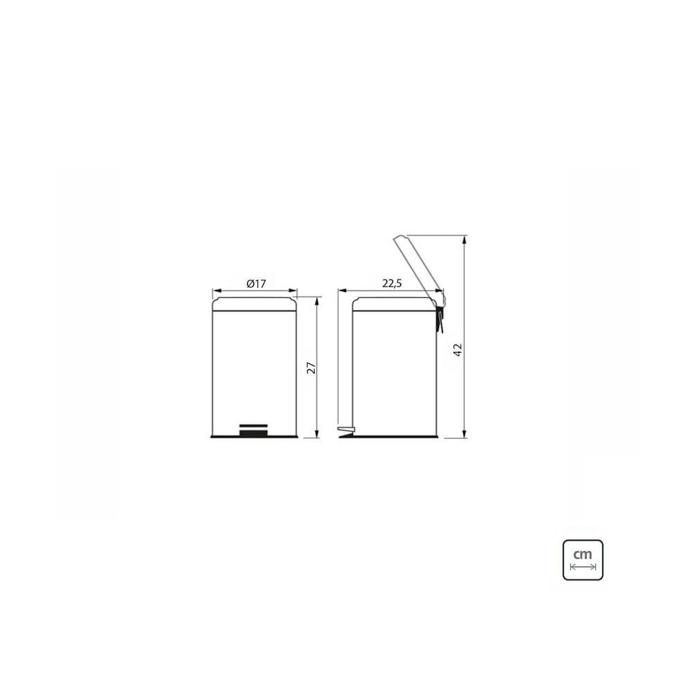 Lixeira Inox Tramontina Brasil 3L Com Pedal 94538103 - 4