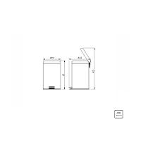 Lixeira Inox Tramontina Brasil 3L Com Pedal 94538103 - 4