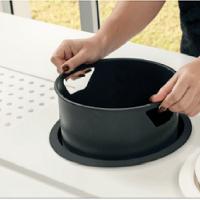 Lixeira Arquitech Para Embutir 27x27 8L Tampa Redonda Branca - 3