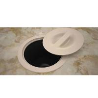 Lixeira Embutir Arquitech 27x27 8l Redonda Bege 050704001 - 2