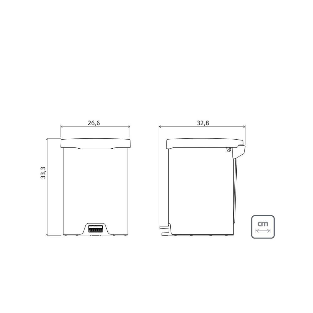 Lixeira com Pedal 12L Tramontina New Inox Polido 94538712 - 8