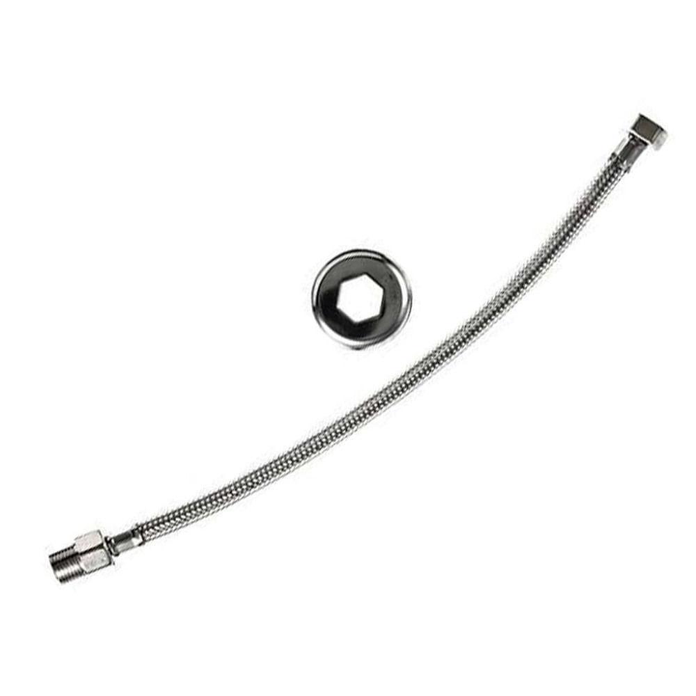 Ligacao Flexivel Deca Malha De Aco 40cm Cromado 4607.c.040 - 2