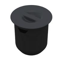 Lixeira Embutir Arquitech 27x27 8l Cinza Chumbo 050704004 - 1