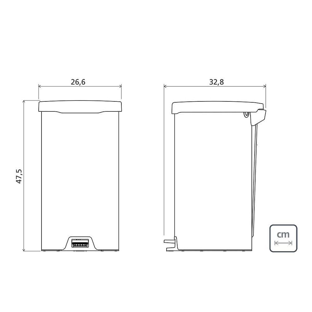Lixeira Com Pedal 20l Tramontina New Inox Polido 94538720 - 5