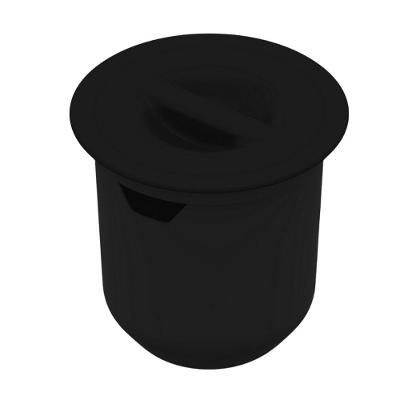 Lixeira Embutir Arquitech 27x27 8l Preto Vulcano 050704006