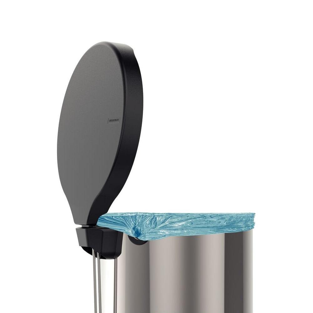 Lixeira com Pedal 30l Tramontina New Inox Polido 94538730 - 3