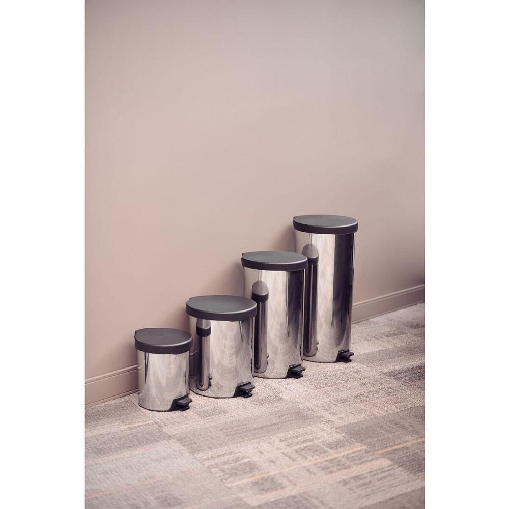 Lixeira com Pedal 30l Tramontina New Inox Polido 94538730 - 5