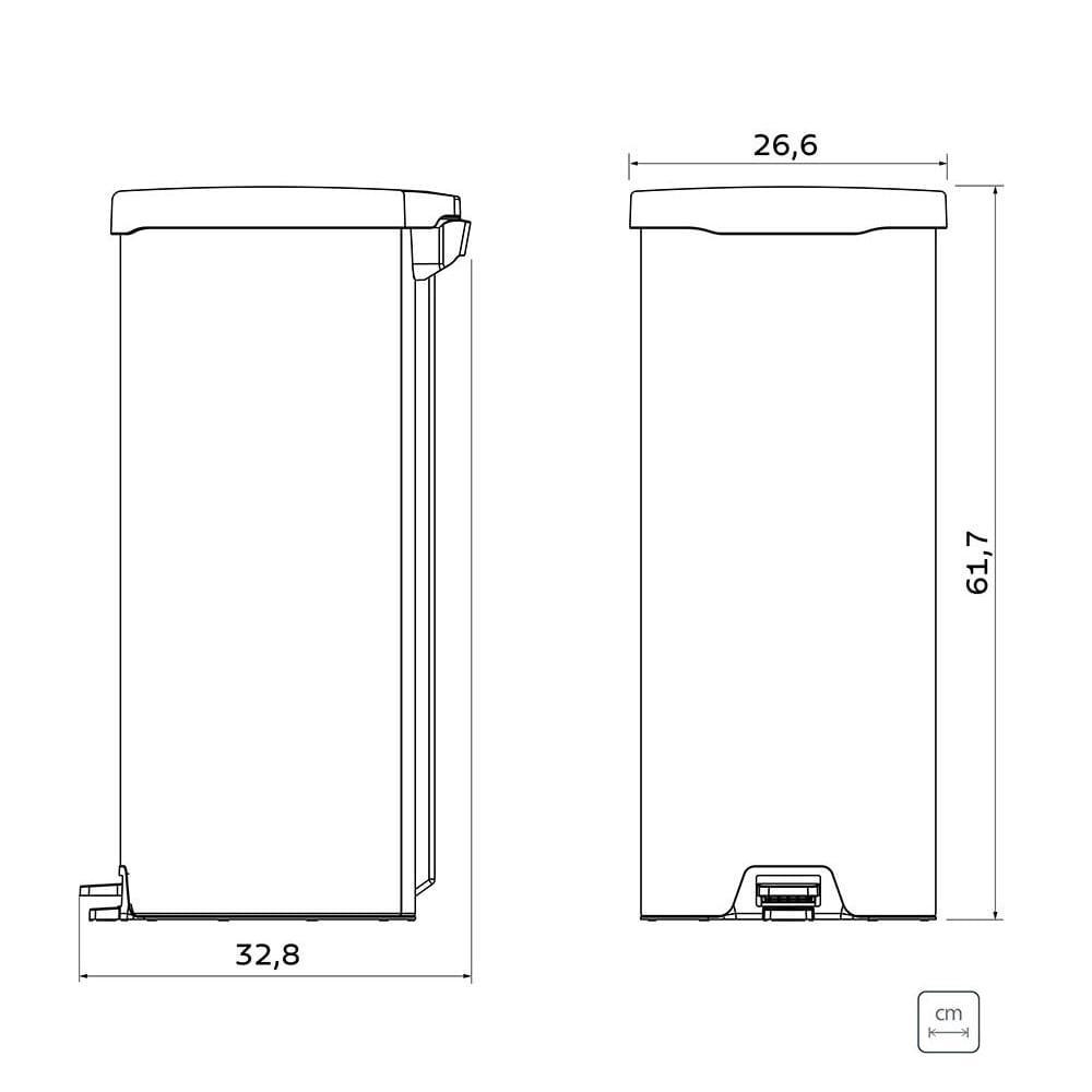 Lixeira com Pedal 30l Tramontina New Inox Polido 94538730 - 6