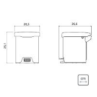 Lixeira com Pedal 5L Tramontina New Aço Inox Polido 94538705 - 8