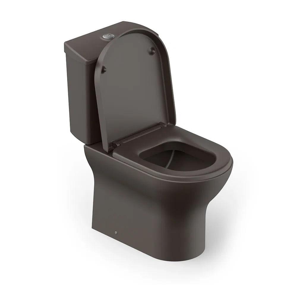 Kit Vaso Sanitário Com Caixa Acoplada Completo Roca Nexo Cafe C343723006/c343723012 - 2