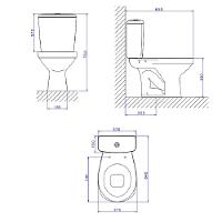 Kit Vaso Sanitário Convencional Deca Aspen Branco Com Assento Sanitário e Acessórios KP.75.17 - 2