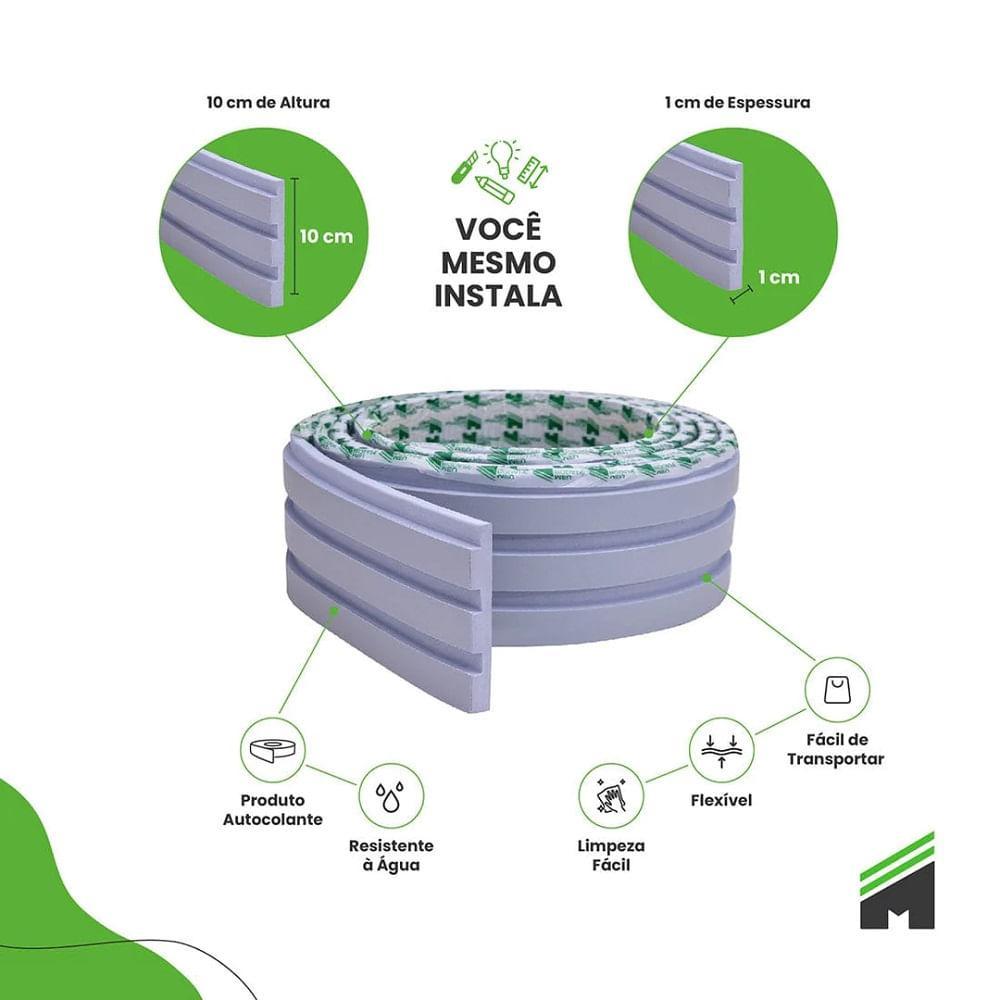 Painel Meu Rodape 10x1 Ripado Play Azul Rpdol04 (Rolo 10m) - 3