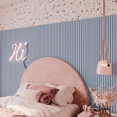 Painel Ripado Laminado De Eva Meu Rodape Play Azul (10m)