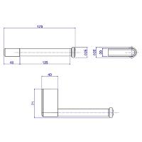 Papeleira Deca You Black Matte 2020.bl104.mt - 2