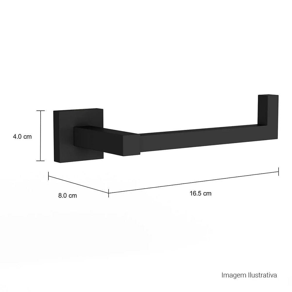 Papeleira Banheiro Deca Quadratta Black Matte 2020.bl83.mt - 3