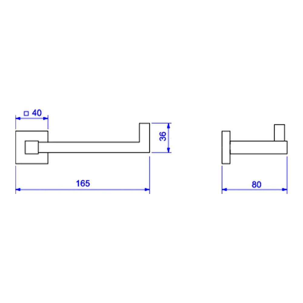 Papeleira Banheiro Deca Quadratta Black Matte 2020.bl83.mt - 4