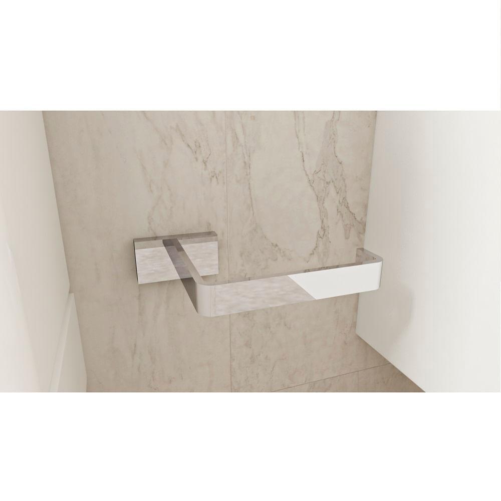 Papeleira Banheiro Perflex Dom Preto Fosco 12133024 - 2