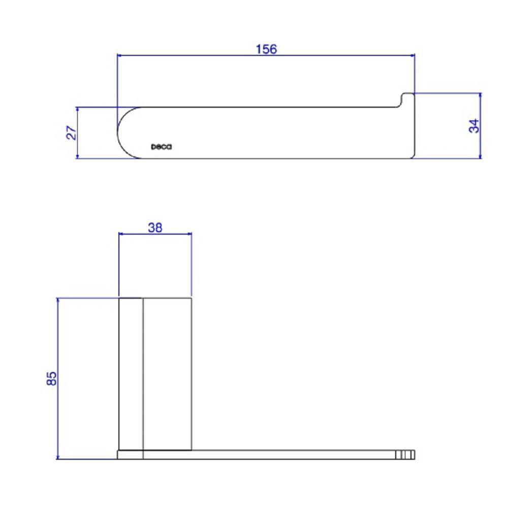 Papeleira Banheiro Deca Versa Cromado 2020.c31 - 2