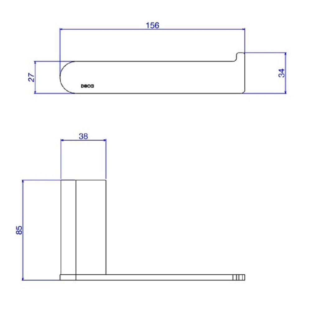 Papeleira Parede Deca Versa Black Noir 2020.bl31.no - 2
