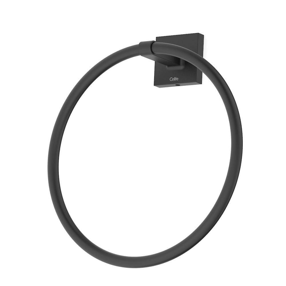 Porta Toalha Anel Celite Up Preto Matte B5034cl0r0 - 2