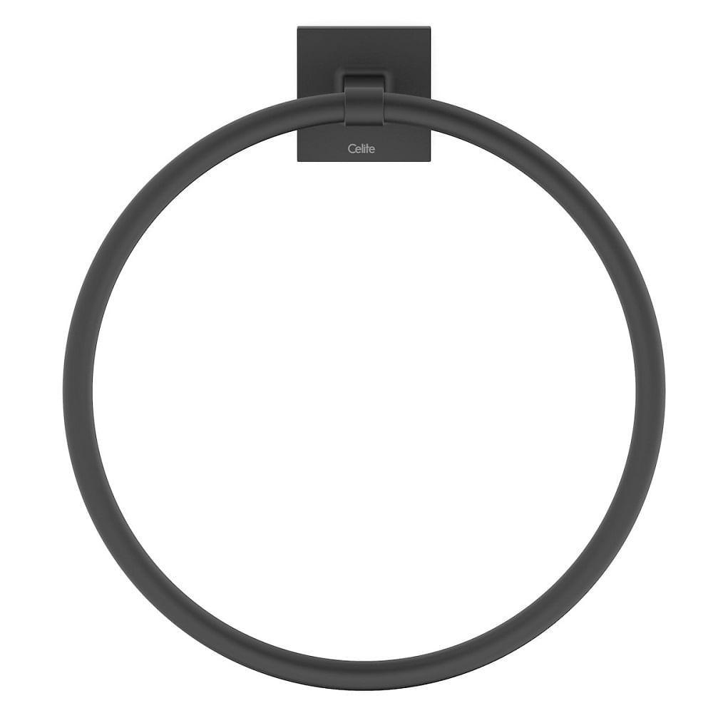 Porta Toalha Anel Celite Up Preto Matte B5034cl0r0 - 3
