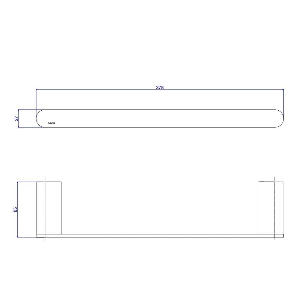 Porta Toalha 30cm Deca Versa Red Gold 2040.gl31.030.rd - 2