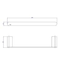 Porta Toalha 30cm Deca Versa Red Gold 2040.gl31.030.rd - 2