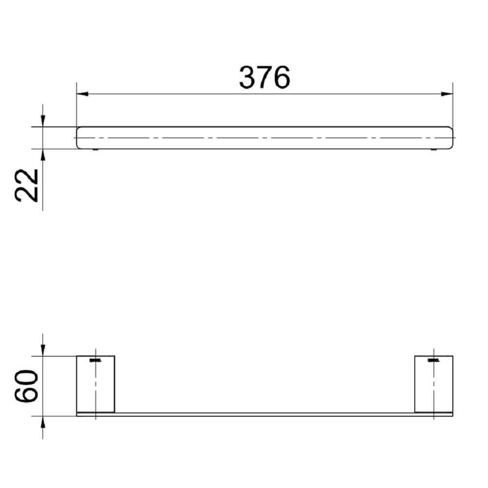 Porta Toalha 30cm Docol Flat Cobre Escovado 90010136030 - 4